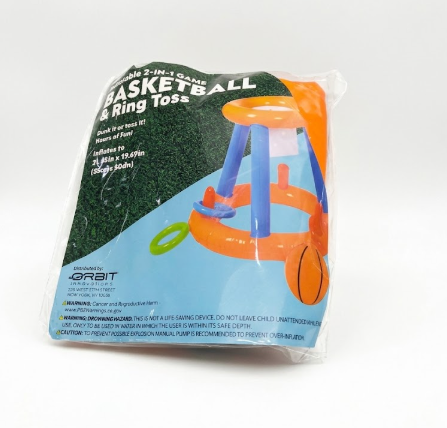 Pool Toys Games Set-Inflatable Pool Basketball Hoops, Floating Swimming Game Toy, Swimming Pool Game for Kids and Adults, Backyard Beach Summer Toys