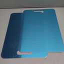 Katuchef Titanium Cutting Board - Upgraded 100% Pure Titanium Cutting Boards for Kitchen Non Toxic, Double Sided Food Grade Hygiene Non Moldy Dishwasher Safe Meat Fruit Metal Board (2PC 11*15.5 Inch)