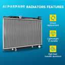Engine Coolant Radiator fit for Nissan Altima 2007-2018, Maxima 2009-2019, 2.5L 3.5L,16mm Core Thickness,Replace# CU2988