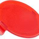 Door Reflector Trim Compatible with Chevrolet Corvette C6 2005-2013, SSR 2003-2006 Compatible with Pontiac Bonneville 2261-2756 Interior Front Door Reflector Warning Trim Red FL/FR Side