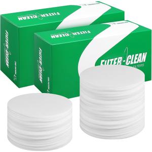 Hahafelt 400 Pack Milk Filter Discs Quick Flow Non-gauze Small 4-9/16" Od Replacement Filters Disks for Raw Milk Strainer 200 Discs Per Box