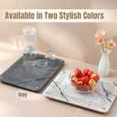 Stone Drying Mat For Kitchen Counter, Marble Drying Stone For Kitchen Counter, 15.8 x11.8" Stone Drying Mat, Stone Mat For Kitchen Sink, Diatomaceous Earth Dish Drying Mat, Dish Drying Stone (White)