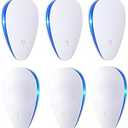 Upgraded 6 Packs Ultrasonic Pest Control Repeller, Electronic Spider Repellent Indoor for Insect Roaches Rodent Ant Bug Mosquito Rat Mouse Repellent Plug in for House Home Kitchen Garage