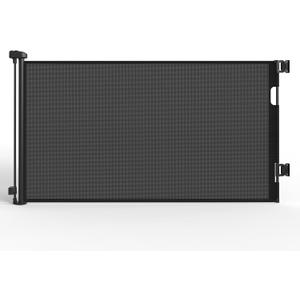 Retractable Baby Gates for Doorways & Stairs, Mesh Retractable Dog Gate for Indoor&Outdoor Use, 33" Tall Expands Up to 60" Width, No Bottom Bar Child Safety Gates for Stairs, Doorways, Hallways, Decks