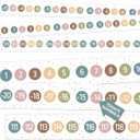 COCHIE Boho Number Line Bulletin Board Border - 20 to 120 Classroom Decorations for Wall Total 34ft, Math Number Lines Border Strips Learning Poster Supplies for Students, Teachers (Bohemian)