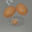 Niidor Adhesive Bra Strapless Ultra Sticky Invisible Push up Silicone Bra Multiple Colors Sizes Reusable for Backless Dress, Cup Size: F (Creme)