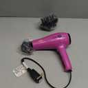 Conair Hair Dryer with Retractable Cord, 1875W Cord-Keeper Blow Dryer,Pink (3 Piece Set)