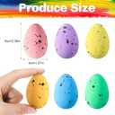 Wenqik 120 Pcs 2.36" Foam Easter Egg for Crafts Small Easter Eggs Artificial Foam Easter Decor for Easter Holiday Game Activities Photo Props Home Supplies(Speckled Style)