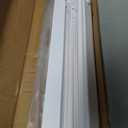 LazBlinds No Tools No Drill 1" Vinyl Mini Blinds, Cordless Blinds for Windows, Light Filtering Horizontal Window Blinds & Shades, 34 1/2" W x 48" H, White