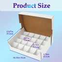 Card Sorting Tray With a lid,Cardboard Storage Organizing Raw For 20-Compartment Card Sorting Tray With index Labels,Sleeved for Mtg,Tcg,Sports Cards (Card Tray-1 PACK)