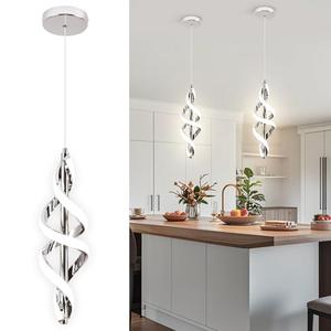 Vloitgol Pendant Light,4000K Modern LED Pendant Lights Kitchen Island, Adjustable Pendant Lighting Over Island Hanging Pendant Light Fixtures for Kitchen Dining Room Hallway Foyer