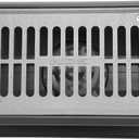 NDS 2351 Spee-D Channel Drain Bottom Outlet Assembly, 4-3/4-Inch X 7-Inch, includes both Channel and Prefastened Plastic Grate, Gray