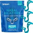 Brison Nasal Dilators for Breathing and Sleeping - 3 Pack Anti Snoring Nose Vents Opener for Better Breathing Sleeping and Activity Improves Airflow - Hard