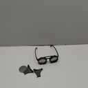 Adjustable Tint Steampunk Sunglasses  ND Filter, UV400 Polarized  Retro Round Shades, Leather Side Shields (Classic Black)