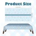 3 x 3pcs Baseball Tablecloths Blue Checkered Gingham Birthday Party Disposable Plastic Table Cloths Rectangle Waterproof for Baseball Sports Party Decorations 54"x108" (Blue Baseball, 54" x 108")