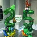 5 x Lovoir 40 Inch Dark Green 51 Number Balloon 15 Large Size Jumbo Digit Mylar Foil Helium Dark Green Balloons for 15th 51st Birthday Party Celebration Decorations Graduations Anniversary Supplies