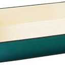 Crock Pot Artisan 13 Inch Enameled Cast Iron Lasagna Pan, Teal Ombre
