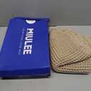 MIULEE Set of 2 Waffle Bathroom Rugs, Boho Bath Rugs Non Slip Washable, Super Absorbent Bath Mats, Ultra Soft Rubber Backed Shower Mats for Bathroom Floor, Tub and Shower, Brown, 18x30 Inch