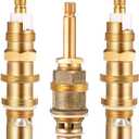 Dreyoo Ceramic Disc Cartridge Replacement for 910-030, Diverter Stem Replacement for 910-022, Shower Valve Faucet Cartridge Compatible with Price/Pfister, Hot Cold Diverter, Brass Construction