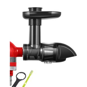 Masticating Juicer Attachment for All Kitchen Aid Stand Mixers, Cold Press Accessories for Fruits & Vegetables, Easy to Clean Slow Juicing Parts, Machine not Included, Black