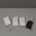 HMASYO Christmas Stocking Holders for Mantle Set of 4, White Heavy Duty Iron Stocking Hangers Base, Low Profile Weighted Stocking Holder Hooks for Fireplace Tabletop Shelf Christmas Decoration