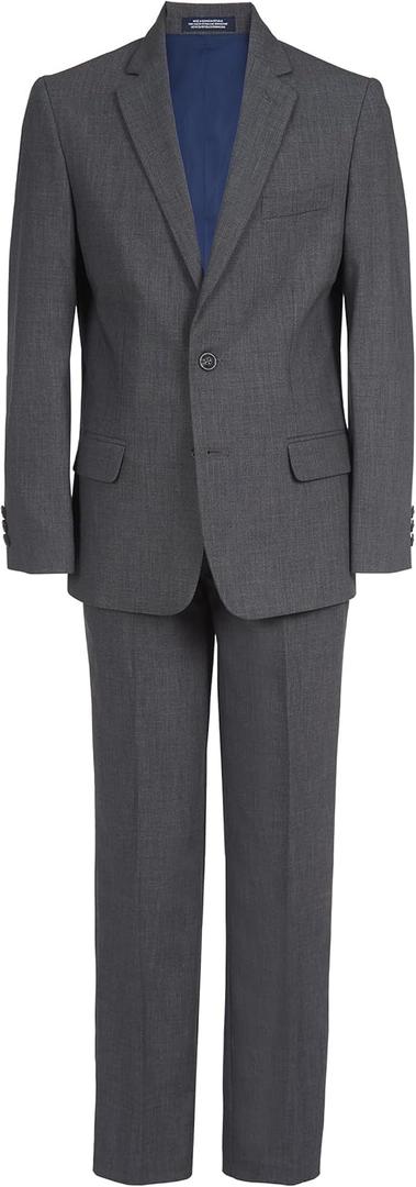 Nautica Boys' 2-piece Formal Suit (16, Charcoal Heather)