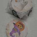 Abstract Cat Coasters for Drinks Set of 4, 4 Inch Van Gogh Art Absorbent Diatomite Ceramics Coasters with Cork Base, Tabletop Protection, Suitable for Dining Tables, Desks, Restaurants, Cafes