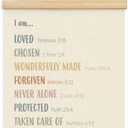 Wheatwin Inspirational Christian Wall Decor, Motivational Poster Hanger Frame, Positive Affirmations Wall Decor, Child of God Scripture Poster, Nursery Decor 12x16