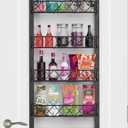 Over the Door Pantry Organizer: A 6-Tier Black Kitchen Must-Have Multi-Purpose Pantry Door Organizers and Storage, Adjustable Expandable Spice Rack & More!