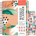 PLANBERRY Large Weekly Planner Premium  Undated Life & Budget Planner  Organizer & Productivity Journal, 8x10.4 (African Terracotta)