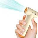 Handheld Portable Turbo Fan, 85000RPM Super High-speed Fan with 4-speed, 4000mAh, USB-C Rechargeable Personal Battery Operated, Mini Small Pocket Design for Travel/Outdoor/Vacation/Concert/Gift, Beige