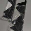 Stove Gap Covers Stainless Steel, 2 Pack Stove Gap Filler Easy Retractable Length 13.8" to 27.5", Width 0.79" ALMCALS Stove Gap Guards Range Trim Kit, Heat Resistant Guard Between Stove Top & Counter (Black)