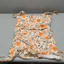 Century Star Women Ribbed One Piece Swimsuit - Swim Dress with Drawstring 2026 Modest Bathing Suit with Bottom (X-Large, Orange Flower)