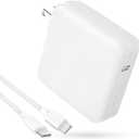 Mac Book Pro Charger - 118W USB C Charger Fast Charger Compatible with MacBook Pro/Air, M1 M2 M3 M4, iPad Pro, Samsung Galaxy, and More USB-C Devices(6.6 ft Cable Included) (White)