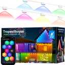 Permanent Outdoor Light Pro, 200ft with 144 RGB+IC LED Lights, 90 Scene Modes, AI Light Design, IP67 Waterproof for Halloween Christmas Decor and Daily Lighting, Work with Alexa, Google