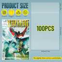 LOTMER 100 Pack Comic Book Sleeves, Current Size Comic Book Bags | Self Sealing Comic Bags Resealable Crystal Clear Comic Sleeves Thickened 4 Mil for Comic Book Storage and Protection