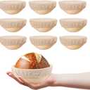 5 inch Round Mini Banneton Bread Proofing Basket Sourdough Bread Baking Supplies Set of 10 Sourdough Starter Kit Baking Gifts