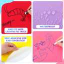 120 Pieces Colorful Large Dry Erase Dots Circles 11 Inch Removable Vinyl Table Stickers Wall Decals Spots with 16 Pieces Whiteboard Markers for Classroom Teacher Students Home Desk Wall