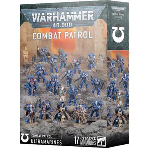 Warhammer 40,000 Combat Patrol: Ultramarines  17 Space Marine Miniatures | Chief Librarian Tigurius, Bladeguard Veterans, Reivers & Aggressors | Warhammer 40K Army Set