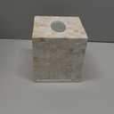 5.9 Mother of Pearl Tissue Box Cover for Kleenex and More  Handcrafted Square Tissue Holder with Sliding Bottom  Decorative Napkin Dispenser for Bathroom, Bedroom, Kitchen, Office