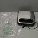 Elite Gourmet ESM2207XSS Sandwich Panini Maker Grilled Cheese, Machine Tuna Melt Omelets Non-stick Cooking Surface, 2 Slice, 750 Watts, Stainless Steel