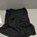 Womens Short Sleeve Shirts Summer V Neck Casual Top Flowy Cute Loose Fit Basic Tees (Black, XL)