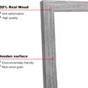 KINLINK 6x6 Picture Frame, Grey Square Solid Wood Frames for Pictures 4x4 with Mat or 6x6 without Mat, Wall and Tabletop Display Photo Frames Grey Wood 4 Pack