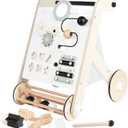 Asweets Wooden Baby Walker, Push and Pull Learning Activity Walker with Roller for Boys and Girls, Stand Learning Walker Toddler Toy(Roller)