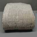 Westinghouse Electric Blanket Twin, Soft Ribbed Flannel to Sherpa Heated Blanket with 10 Heating Levels & 1-12 Hours Auto Shut Off, Fast Heating & Machine Washable, 62x84 Inch, Beige