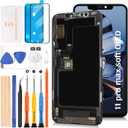 Soft OLED 11 Pro Max LCD Screen Replacement for iPhone 11 Pro Max 6.5 inch [Soft OLED,NOT LCD] 3D Touch OLED LCD Display Touch Digitizer Screen Assembly A2218 A2161 A2220 with Repair Tools