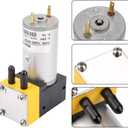 Diaphragm Mechanism, Diaphragm Pump Mini Diaphragm Air Compressor 24V 0.4-1L/min Miniature Diaphragm Pump Vacuum Pump for Air/Liquid