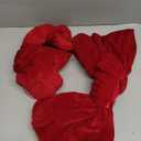 Tudomro 2 Pcs Red Chair Covers Large Red Velvet Bows Sashes Dining Chair Cover 18 x 15 Inch Hanging Romantic with Hook for Couple Wedding Anniversary Home Decor