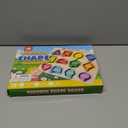 Coogam Wooden Color Shape Puzzle Board for Toddlers, Movable Sorting and Stacking Montessori Peg Board Matching Game Activities, Fine Motor Educational Learning Toys for Kids 3 4 5 Year Old