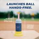 Bandit Sports Coach RAC Tee Popper Mini, Hitting Tee for Perfect Swings, Batting Machine for Practicing Hitting Without a Pitcher Blue